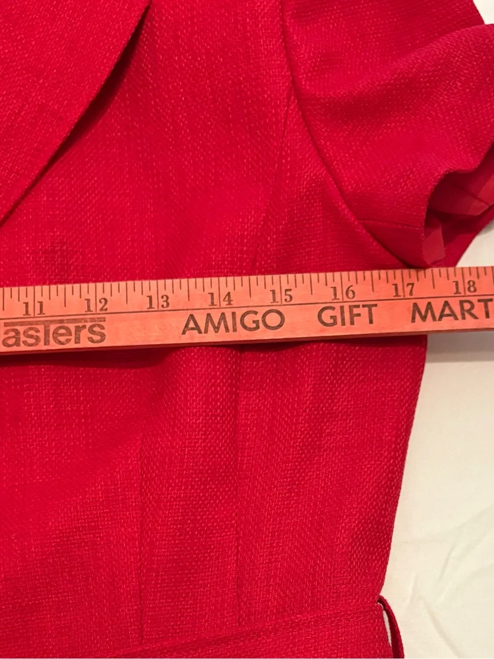 Vibrant red, short-sleeved tailored blazer jacket from Tahari Arthur S. Levine 6